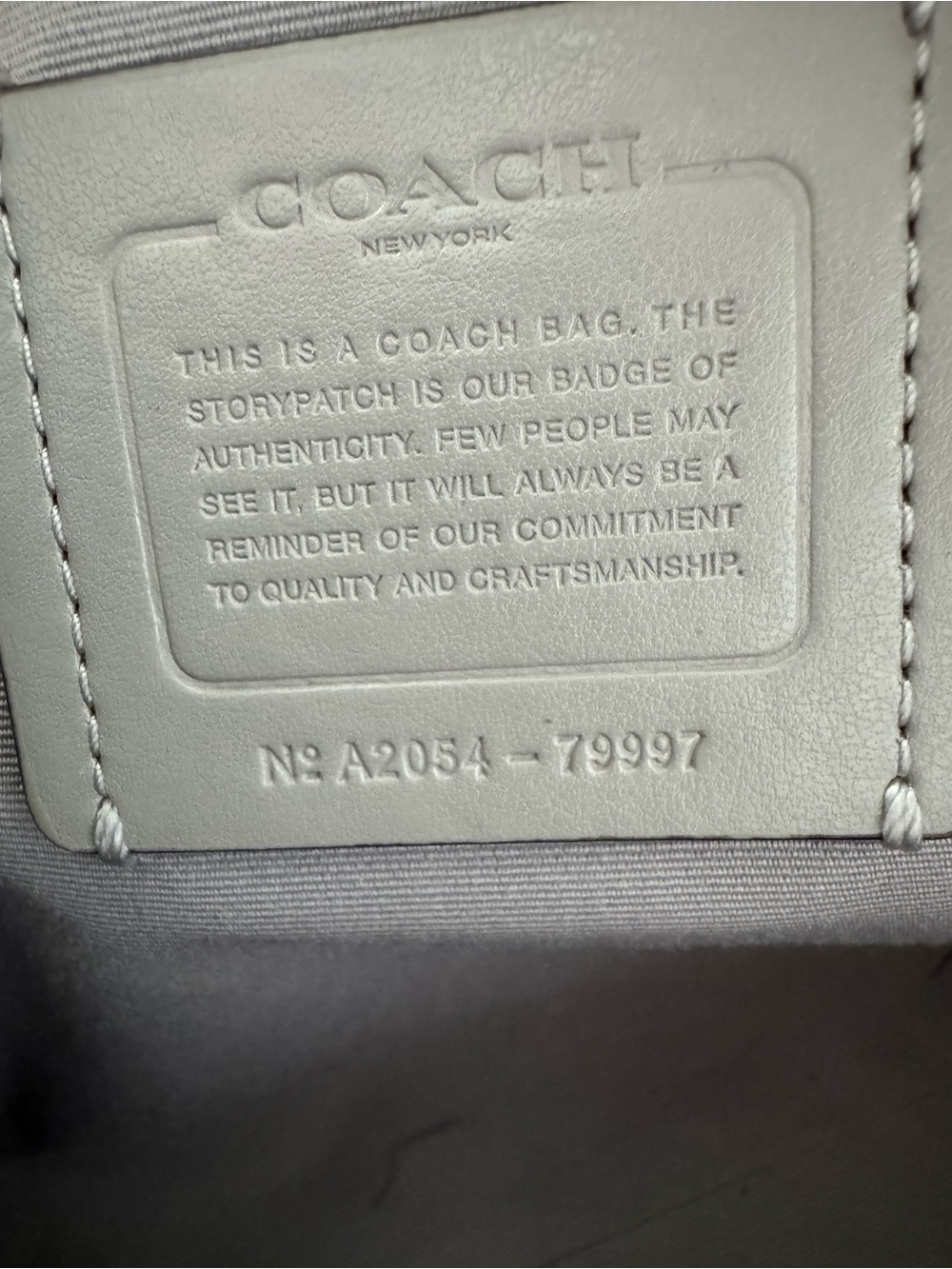 Coach prairie satchel with removable crossbody strap Model No A2054-79997 - Picture 8 of 9